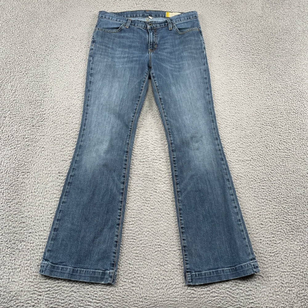 Gap Jeans Womens 8R Blue Long and Lean Bootcut Stretch Denim Medium Wash Casual